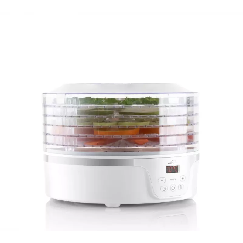 Suszarka do żywności ETA Eta SECCA Transparent biały 380 W, wyświetlacz LED, timer 24 h, 300×300×220 mm