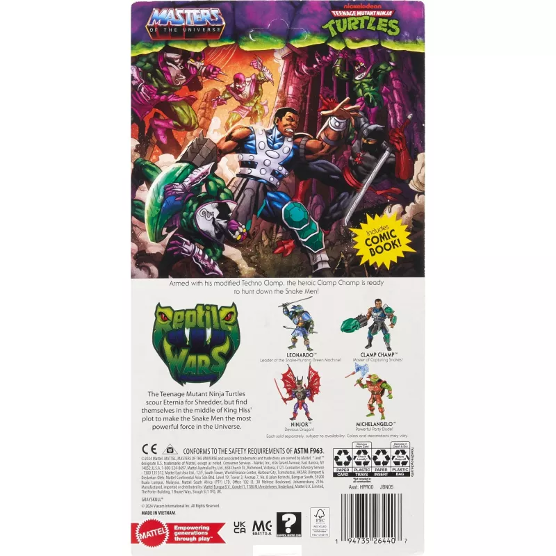 Figurka akcji MATTEL MotU Origins Clamp Champ JBN05 — zabawka kolekcjonerska, pojedyncza figurka