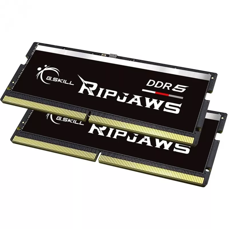 SO-DIMM 64 GB DDR5-4800 (2x 32 GB) Dual-Kit, Arbeitsspeicher schwarz, F5-4800S4039A32GX2-RS, Ripjaws