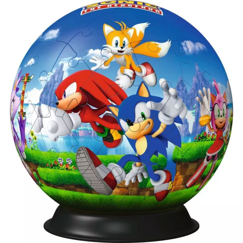 Piłka puzzle 3D Ravensburger Sonic the Hedgehog, 72 elementy, model 11592