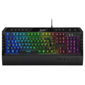 Klawiatura gamingowa Sharkoon Skiller SGK5 USB QWERTZ niemiecka czarna