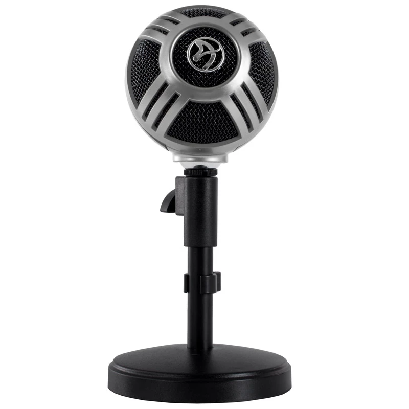 Arozzi Sfera mikrofon biurkowy, USB - chrom