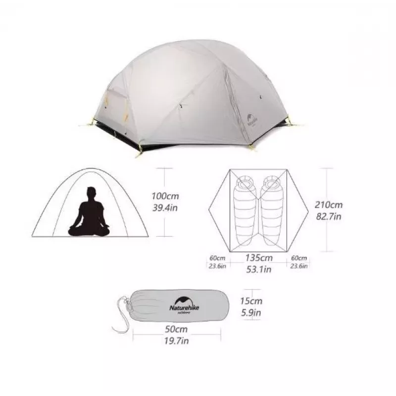 Namiot Naturehike MONGAR 2 M FOREST GREEN