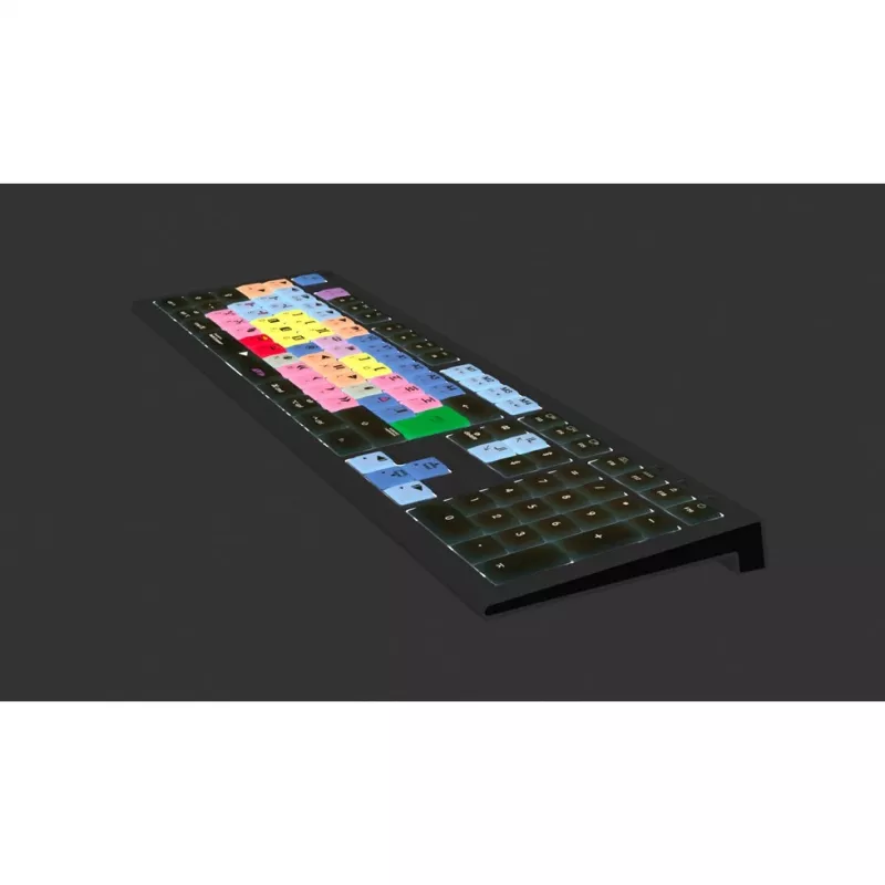 Logickeyboard LKB-MCOM4-A2M-UK Klawiatura USB QWERTY Angielska Czarna (LKB-MCOM4-A2M-UK)