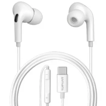 Zestaw słuchawkowy 4smarts Active In-Ear Stereo Headset USB Type-C Melody Digital Basic