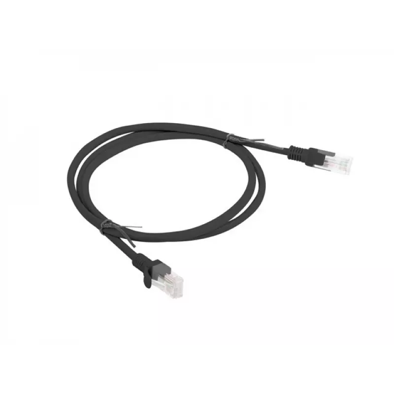 Kabel sieciowy LANBERG PCU6-10CC-0100-BK RJ-45 Cat6 1 m czarny U/UTP