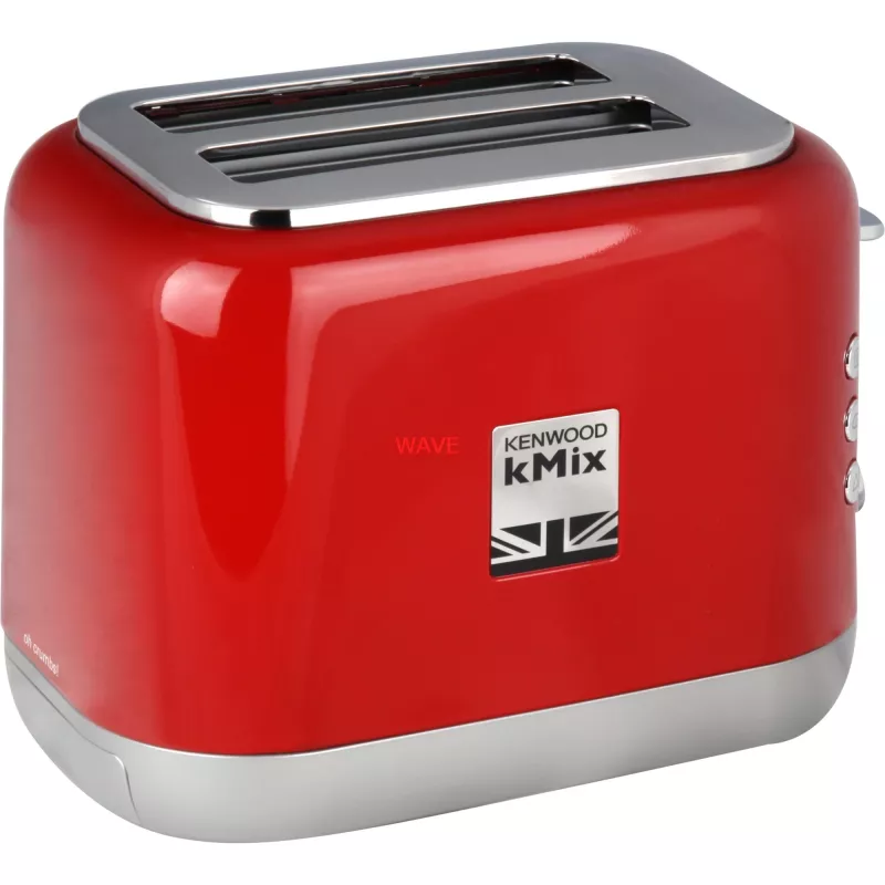Toster Kenwood TCX751RD 2-kromkowy 900 W, obudowa metalowa, czerwony, 160×272×257 mm
