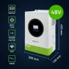 Hybrydowy falownik solarny Off-Grid 6200W | 120A