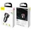 Szybka ładowarka samochodowa USB Baseus CCMLC20A-01 — do smartfonów, wejście 12–24 V, wyjście do 20 V, czarna