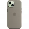 Silikonowe etui z MagSafe do iPhone 15 - clay