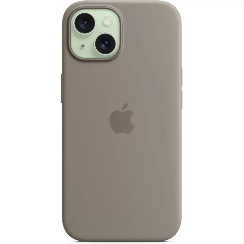 Silikonowe etui z MagSafe do iPhone 15 - clay