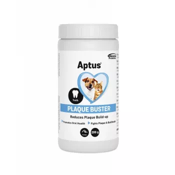 APTUS Plaque Buster Zdrowe zęby i dziąsła – suplementy dla psów i kotów – 200 g