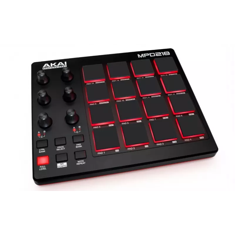 Audio Mixer Akai MPD218 Czarny 16 Padów Kontroler USB MIDI