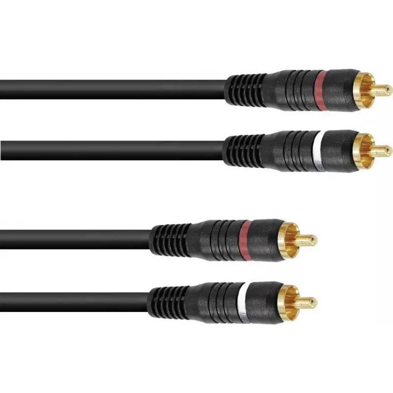 Kabel audio RCA (Cinch) Omnitronic 2x2, 0,6 m, model 30209354