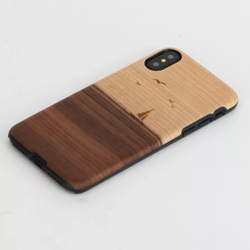 Etui na smartfona man and wood do iPhone X/XS — model mare, czarny