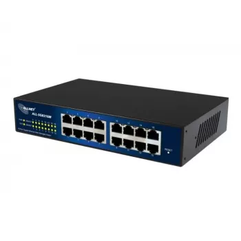 Przełącznik zarządzalny ALLNET 112534 L2 Gigabit Ethernet 16 portów 19U Czarny