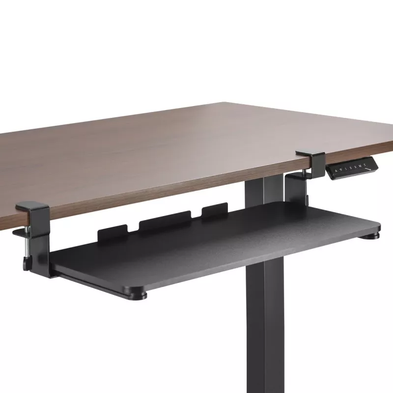 Maclean MC-839 Podsuwka pod klawiaturę | Szafka pod biurko na klawiaturę i mysz | Uchwyt zaciskowy na klawiaturę | Ergonomiczne rozwiązanie do stanowiska pracy