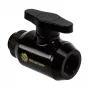 Bitspower Stopcock 1x F 1/4 inch & 1x G1/4 inch Male, Rotatable - matowy czarny