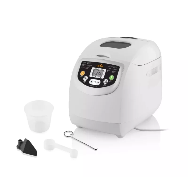 Maszyna do chleba ETA DELICCA 600 W, maks. bochenek 1 kg, biała, programy: bezglutenowy, słodki, biały, pełnoziarnisty
