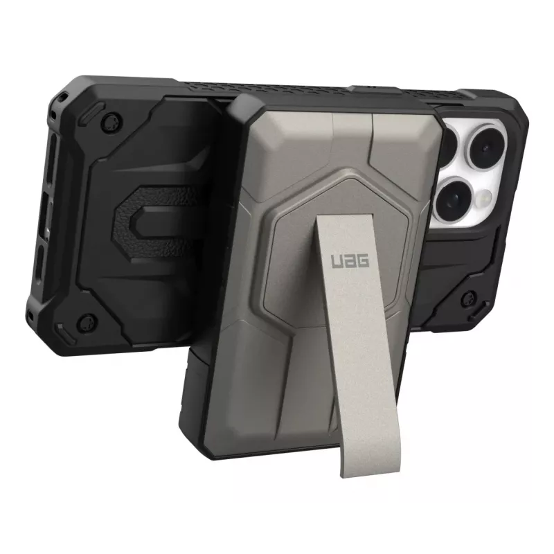 Urban Armor Gear 9B4411114036 powerbank 10000 mAh Ładowanie bezprzewodowe Czarny, Tytan