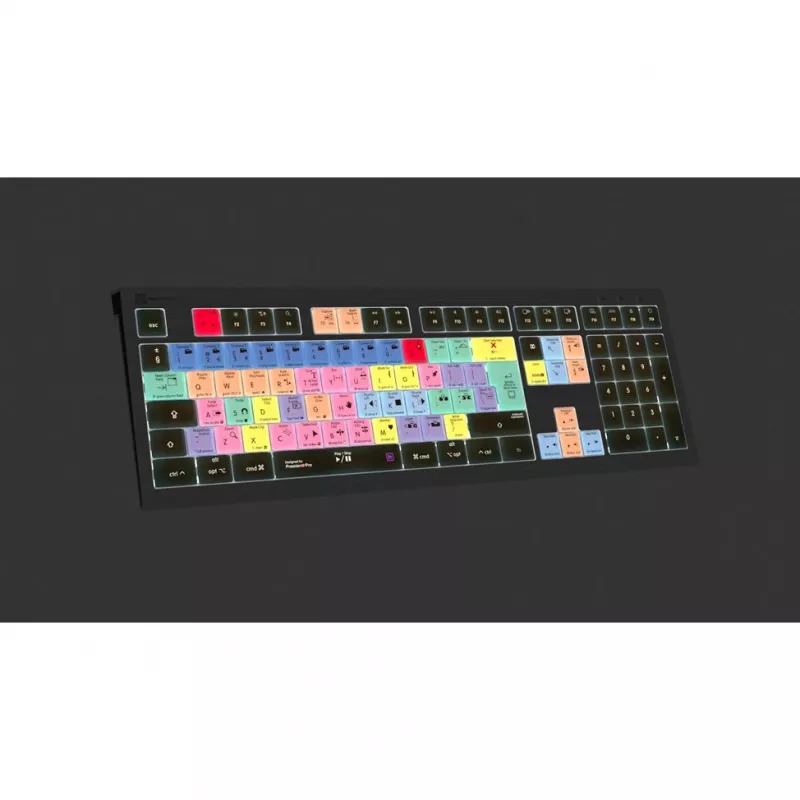 Logickeyboard LKB-PPROCC-A2M-UK Klawiatura USB QWERTY angielska czarna (LKB-PPROCC-A2M-UK)