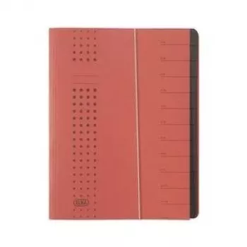 ELBA chic-segregator harmonijkowy, A4 czerwony, przegródki 1-12, karton (42496 RO) (42496 RO)