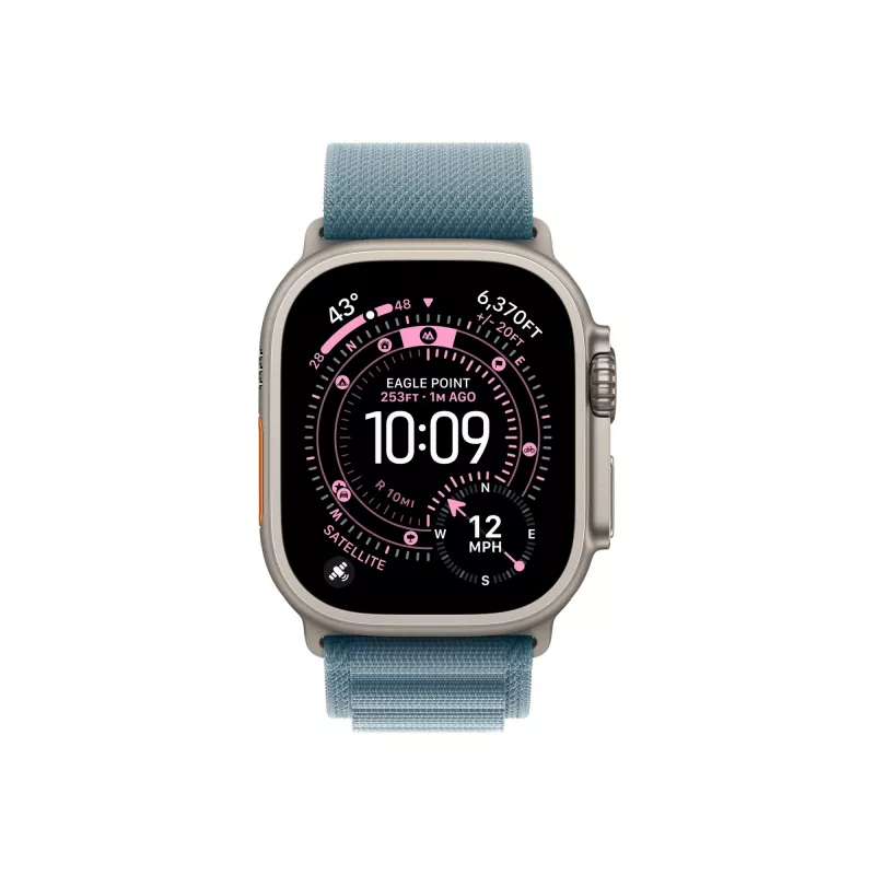 Pasek Apple MFTJ4ZM/A akcesoria do smartwatchy niebieski tytan poliester spandex