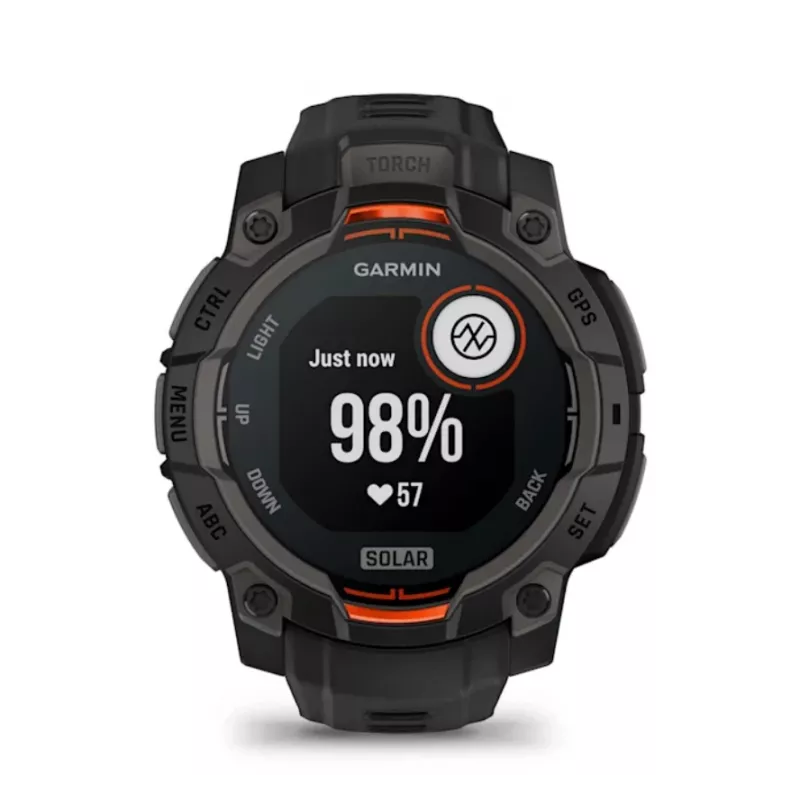 Garmin Instinct® 3 – 45 mm, Zegarek solarny Czarny
