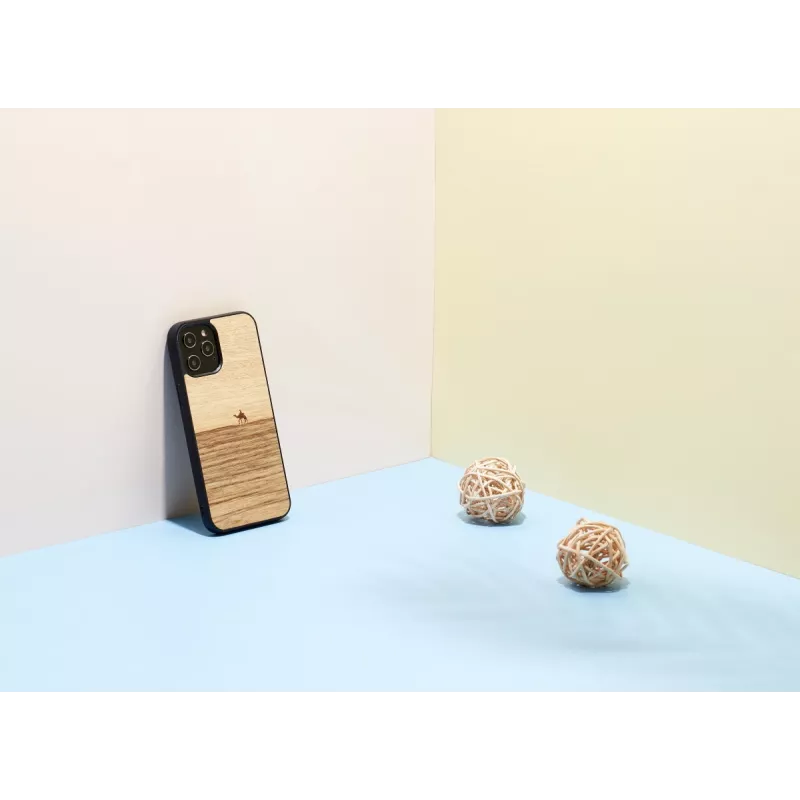 Etui na telefon man and wood dla iPhone 12 Pro Max Terra Czarny — ochronny tył etui