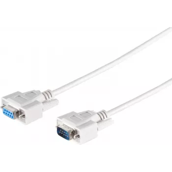 ShiverPeaks S/CONN maximum connectivity przedłużacz SUB-D 9-pin męski na 9-pin żeński, formowane obudowy, 1,0 m