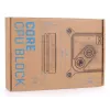 Blok wodny Alphacool Core 1 Aurora Carbon Brass Copper Nickel Black 72mm