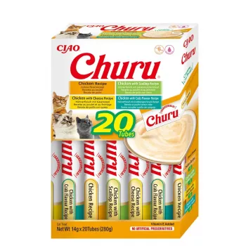 INABA Churu Variety box Chicken - przysmaki dla kotów - 20 x 14g