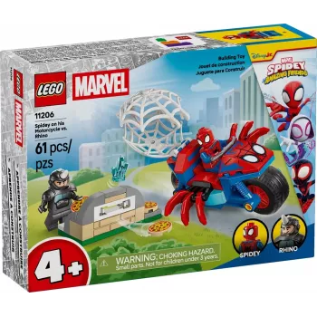 LEGO MARVEL 11206 Spidey na motocyklu kontra Rhino