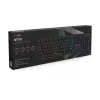 Klawiatura mechaniczna dla graczy SAVIO STYX Outemu niebieski Hot-Swap RGB USB QWERTY US International Czarna 104-klawiszowa pełnowymiarowa