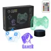 Lampa stołowa LED MANTA SNL122RGB RGB dekoracja świetlna 3D, zmieniająca kolory RGB, zasilana przez USB