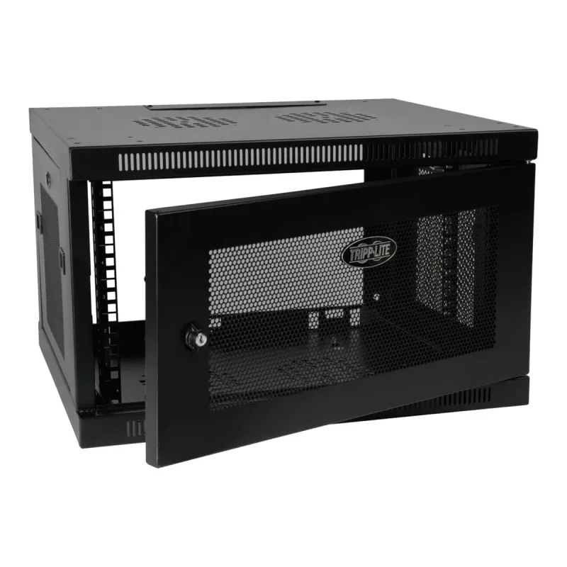 Tripp Eaton Tripp Lite Series 6U Szafa rackowa do montażu na ścianie Obudowa serwera Głęboka na przełączniki - Szafa sieciowa - do montażu na ścianie - Czarna - 6U - 48,3 cm (19 inch)
