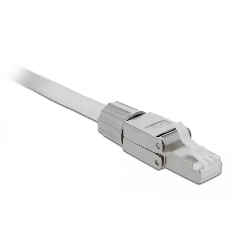 Złącze przewodowe DeLOCK 86476 RJ-45 szare