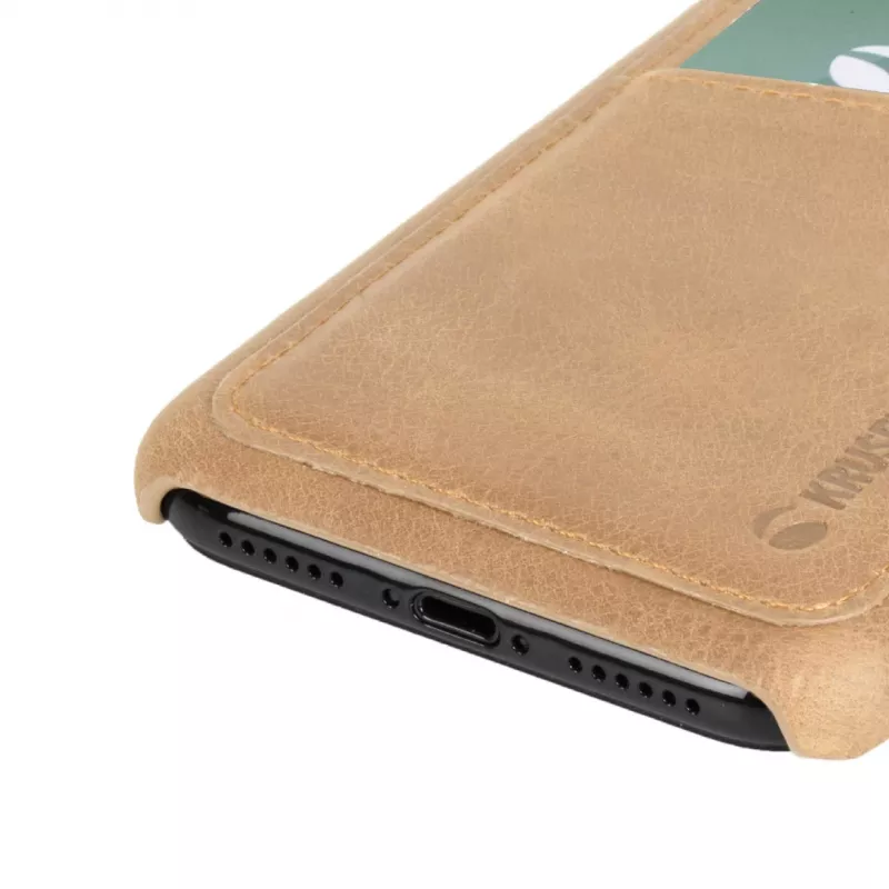 Etui Krusell Sunne 2 Card Cover iPhone XS Max 16,5 cm beżowe