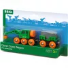Wagon BRIO Clever Crane Wagon Lift and Load Czarny zielony