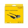 Kabel szeregowy DeLOCK 66281 Czarny 1,8 m RS-232 USB Typ-A