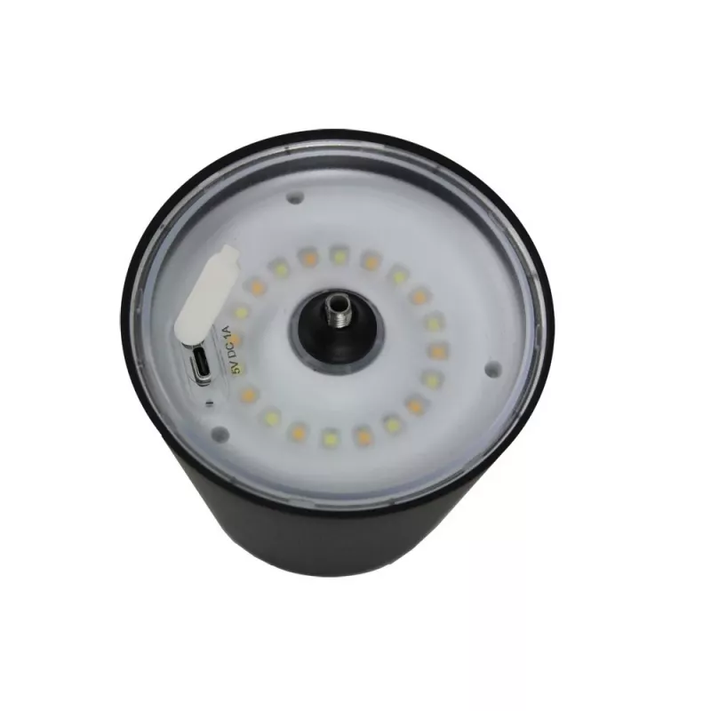 Lampka biurkowa LED ESPERANZA ELD119K Czarna — 3W, 4000K, 200 lm, USB-C, bateria 2400 mAh, wysokość 400 mm