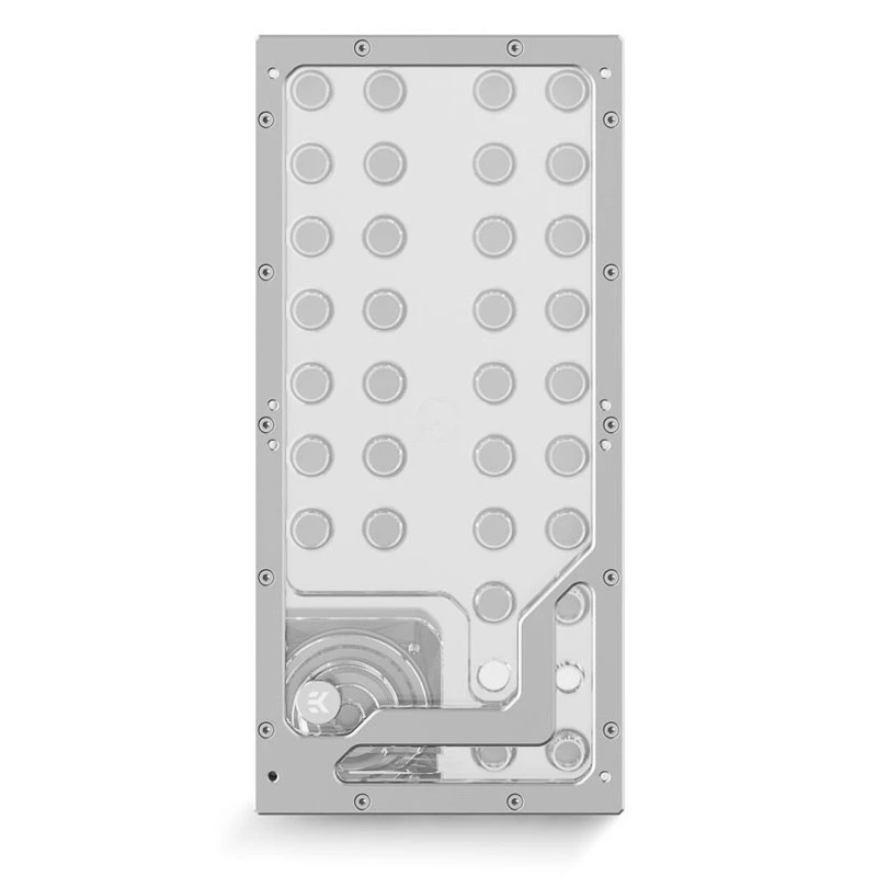 Distroplate ek water blocks EK-QuantumX Loophole D5 PWM srebrny — płyta dystrybucyjna dla pompy D5, srebrne wykończenie