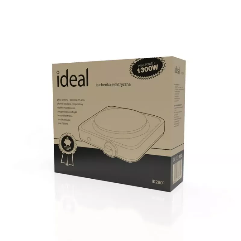 IDEAL kuchenka elektryczna 1-płytkowa, 1000 W