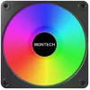 Montech GF120R V2 ARGB Moduł wentylatora do obudowy komputera 12 cm Czarny 3 szt.