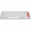 Logitech POP Icon Keys - Klawiatura - Bezprzewodowa - Bluetooth LE - QWERTY - US International - Off White, pomarańczowa (920-013072)