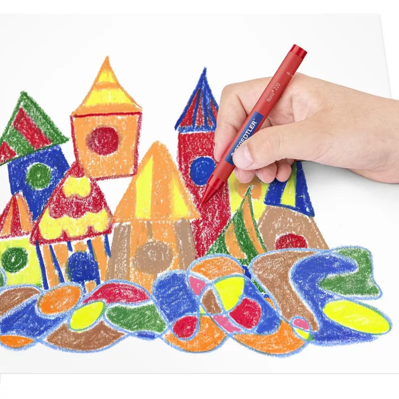 Kredka woskowa Staedtler 220 08 C12 Różne kolory 12 szt.