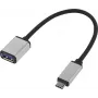 Kabel USB Renkforce RF-4888284 0,15 m 3.2 Gen 1 (3.1 Gen 1) USB-C USB-A czarny - srebrny (RF-4888284)