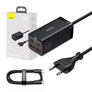 Baseus GaN3 100/ 65W Desktop Charger Quick Charge QC 3.04.0 USB C Type C Phone Charger for IPhone15 Huawei Xiaomi MacBook Laptop