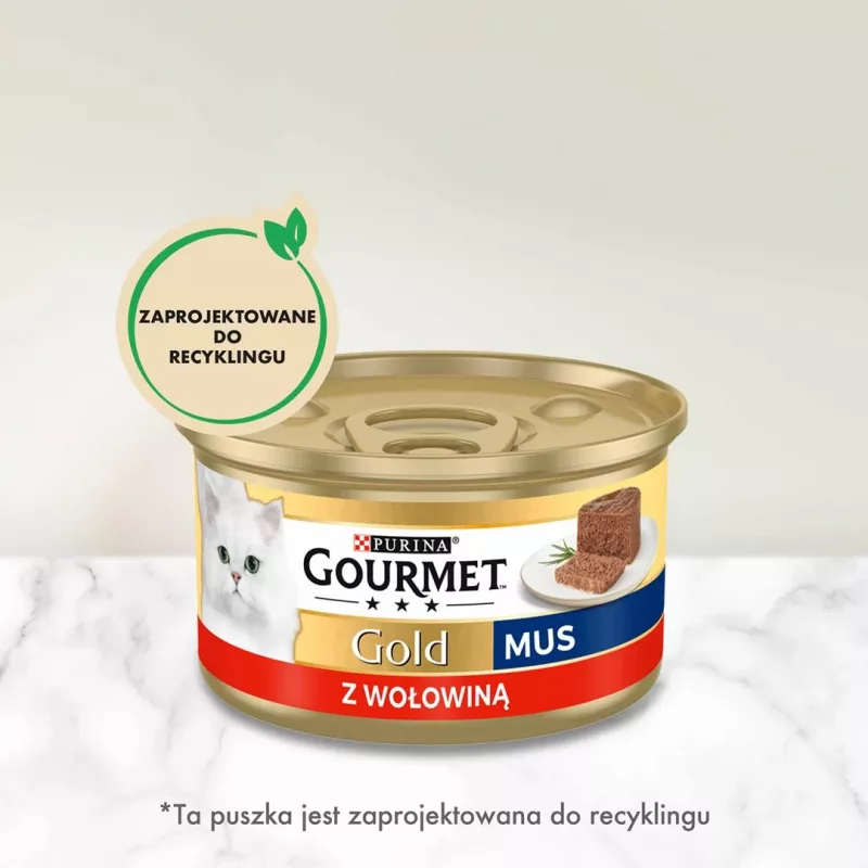 GOURMET Gold Wołowina - mokra karma dla kota - 85g