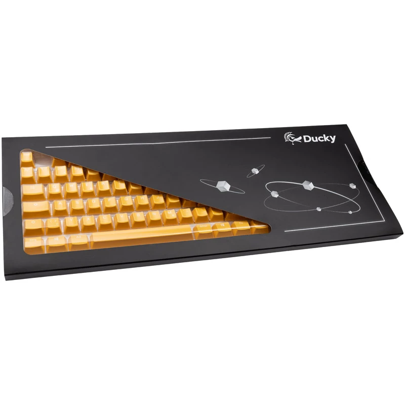 Zestaw klawiszy Ducky DKSA109-DEPDYDYYWO1 żółty PBT Double-Shot układ DE 109 klawiszy